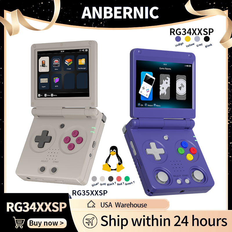 Gaming Console Sale - Anbernic RG34XXSP RG35XXSP Перекидная портативная игровая