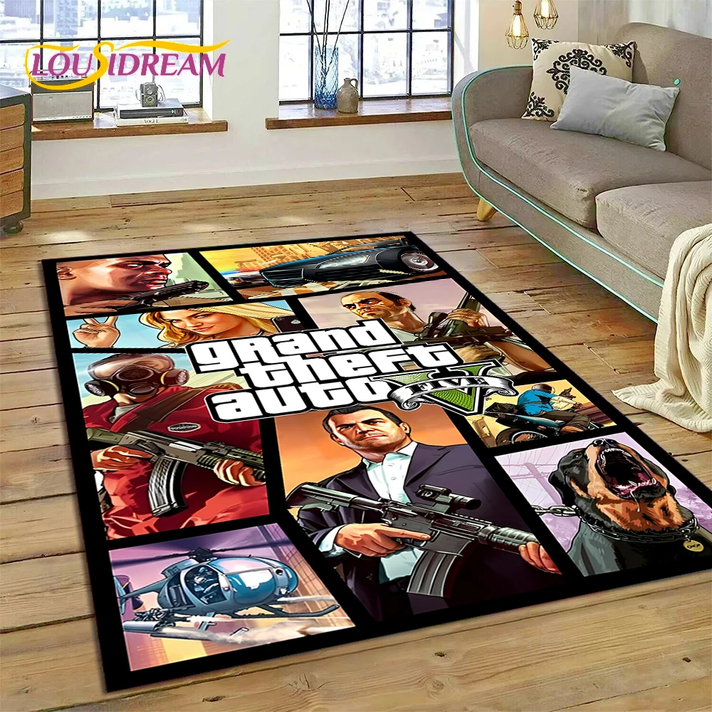 Gaming Console With Gta - 3D-ковер Grand Theft Auto (GTA) для