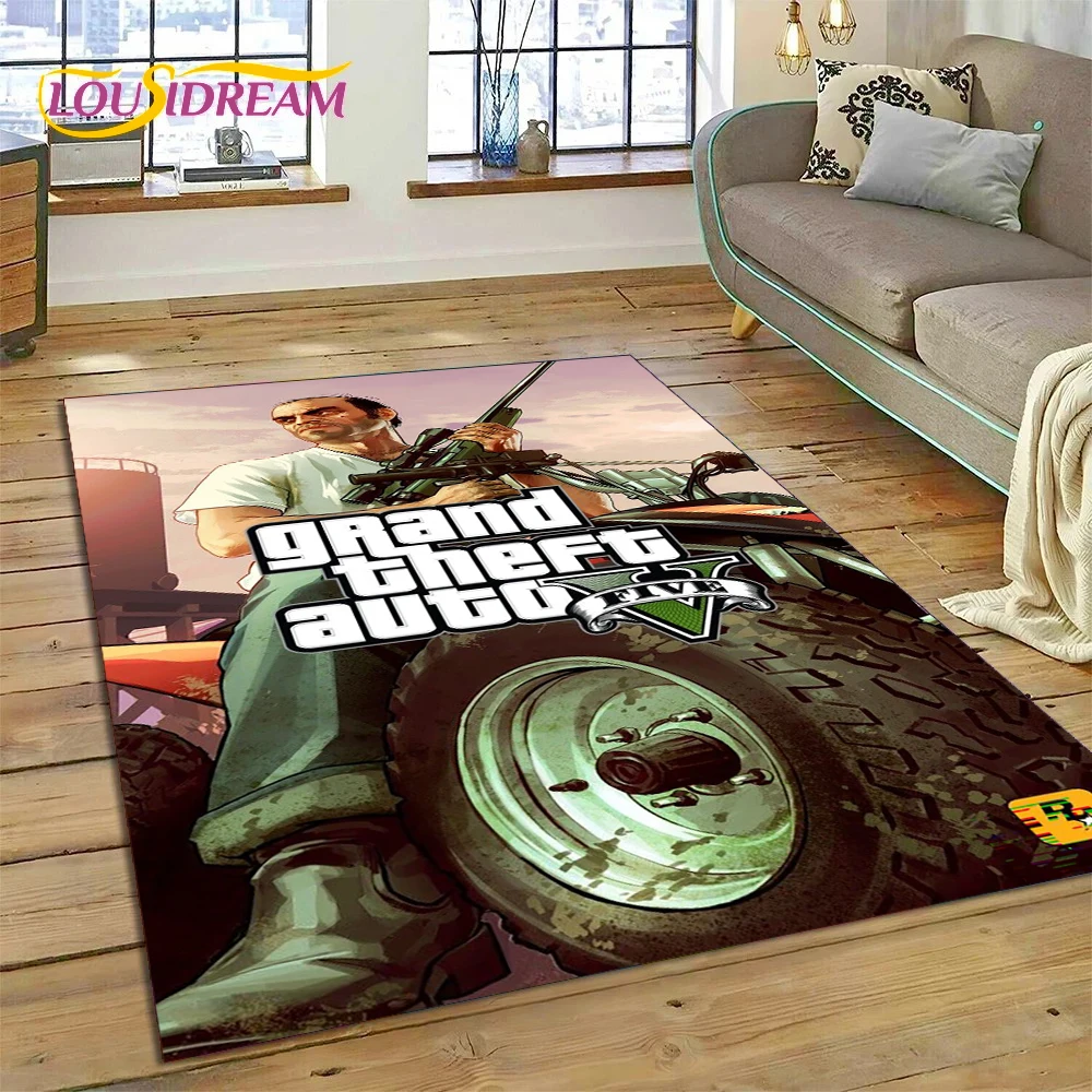 Gaming Console With Gta - 3D-коврик Grand Theft Auto (GTA) для