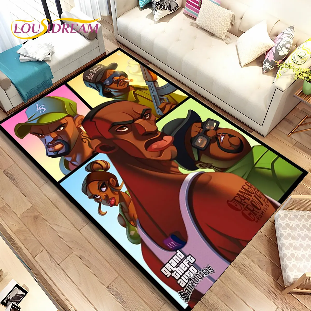 Gaming Console With Gta - Коврик Grand Theft Auto GTA для
