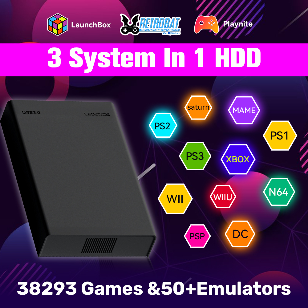 Gaming Console Os - 500G Ретро игровая HDD игровая консоль