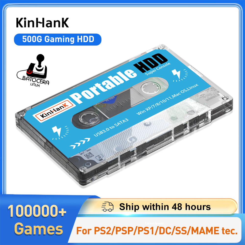Игровой HDD KINHANK 500G, супе – обзор и цена Gaming Console Os