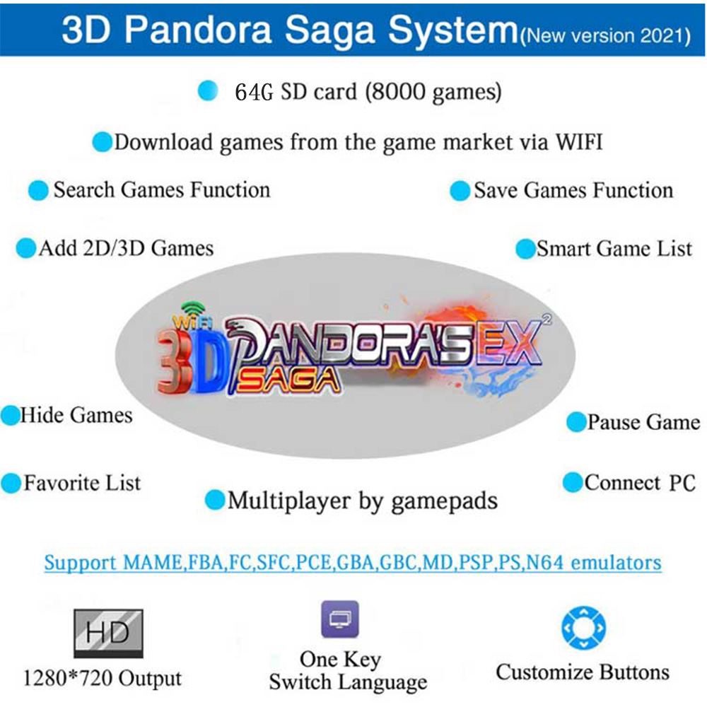 Игровая консоль 3D Pandora Sag – обзор и цена Gaming Console Years